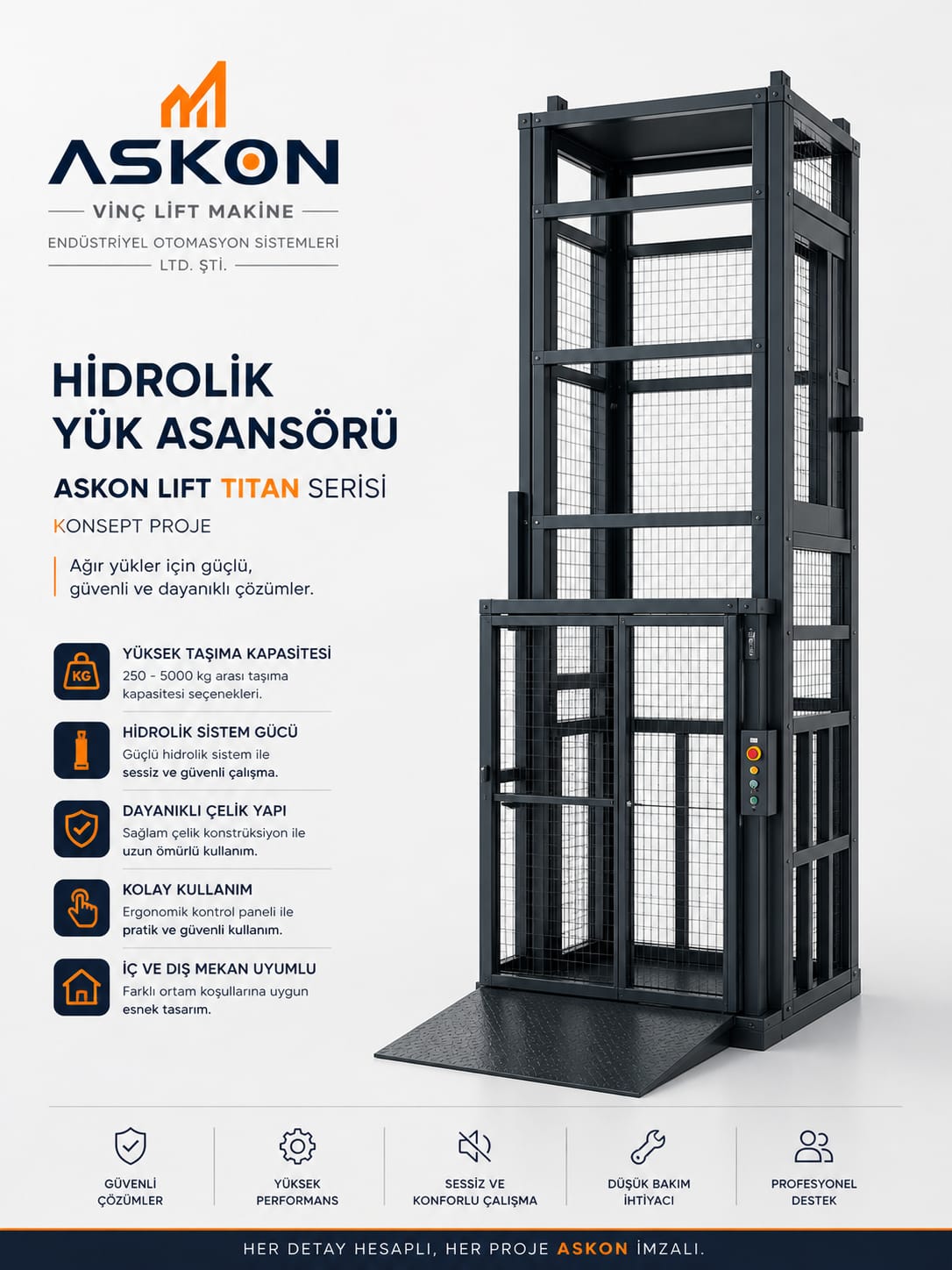 Hidrolik Yük Asansörü