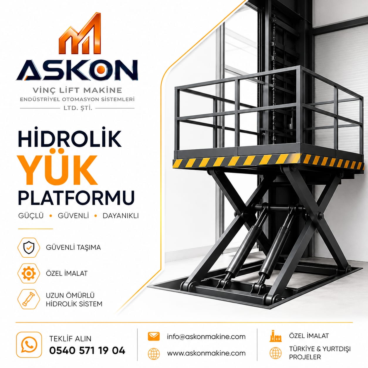 Hidrolik Yük Platformu