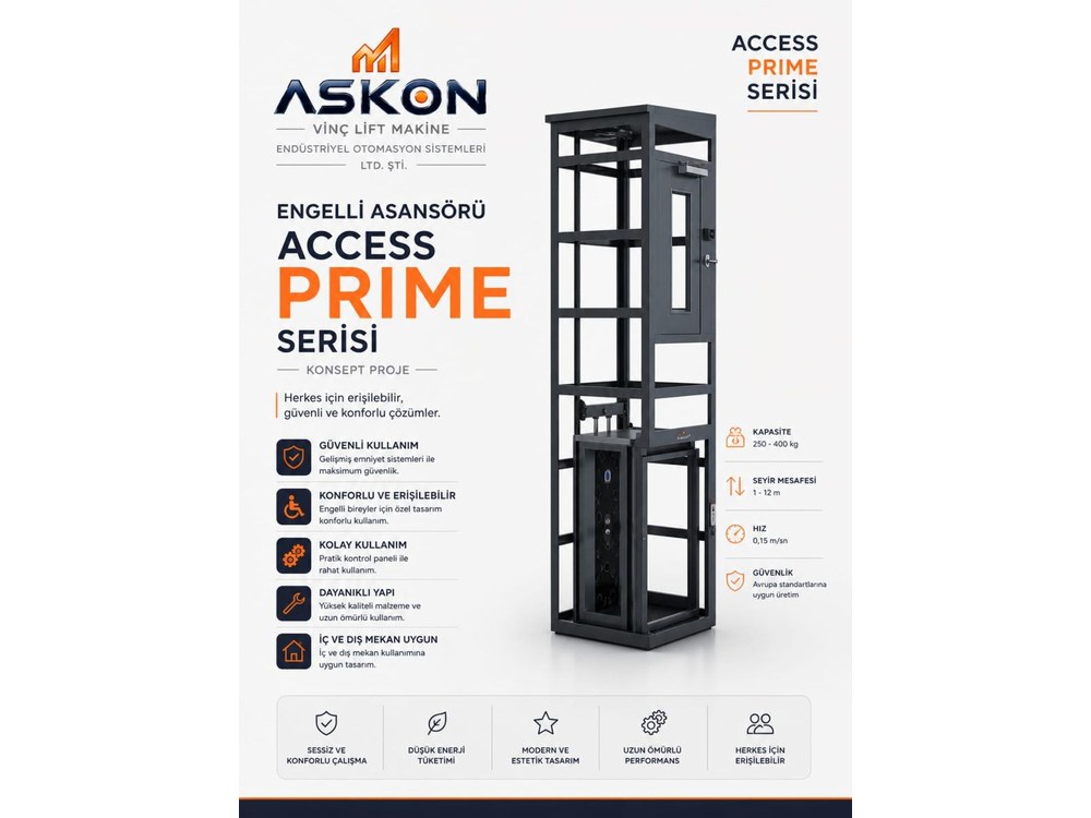 Engelli Asansörleri - Askon Makine