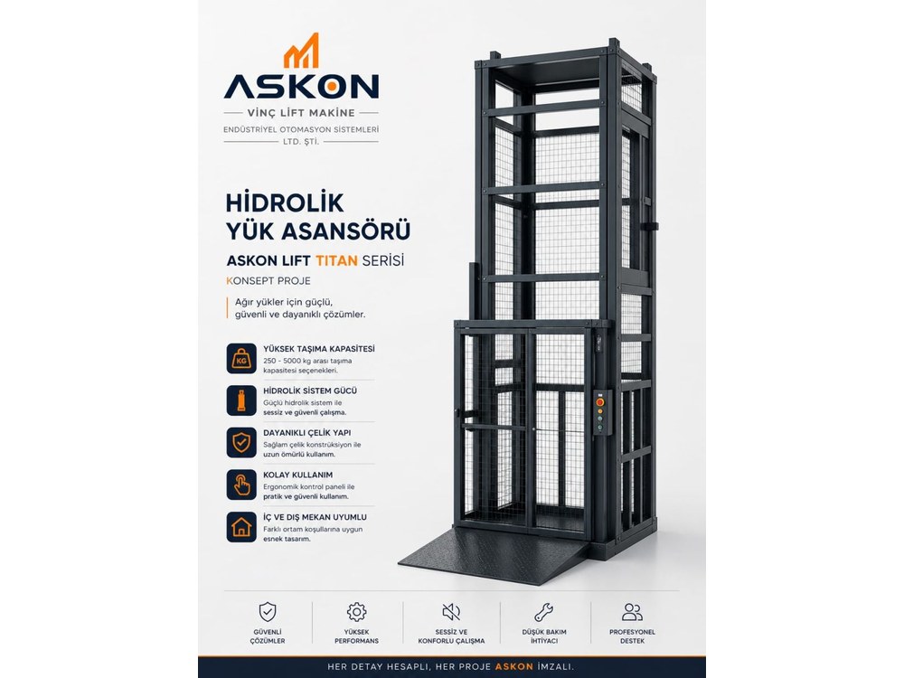 Yük Asansörleri - Askon Makine